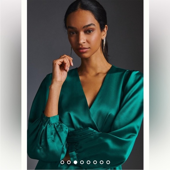 Anthropologie NWT Nikasha
(NWT
Embroidered Satin Dress Size M. - Picture 5 of 10